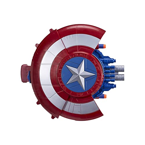 SUPYINI Captain America Schild, Schild Weiche Launcher Spielzeug, Verkleidung Heldenhafte Rollenspiele Superheld Retro Kostüm Schild, Erwachsene, Kinder Shield Bar Wanddekorationen(#1) von SUPYINI
