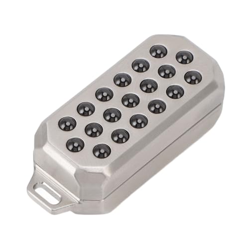 Edelstahl -Push -Karten -Schieberegler Spielzeug (Push Slider -Spielzeug), Handwerkzeug für Stressabbau, Tragbare Taschengröße für Reisen, Arbeit, Zuhause, mit Seil, um die von SUPYINI