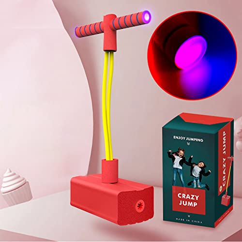 Foam Pogo Jumper Bounce -Spielzeug, Hoher Elastischer Spannungsgürtel, Sichere Aktivität Im Innenbereich Im Freien mit Quietschenden Geräuschen, Gute (Glitzermodell) von SUPYINI