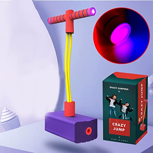 Foam Pogo Jumper Bounce -Spielzeug, Hoher Elastischer Spannungsgürtel, Sichere Aktivität Im Innenbereich Im Freien mit Quietschenden Geräuschen, Gute (Glitzermodell) von SUPYINI