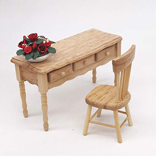 Holzpuppenhaus Schreibtisch Tisch für 1:12 Puppenhaus Wohnzimmer Accessoire, Ungiftig, Erregen die Aufmerksamkeit der, Besonderheit für 1:12 Puppen oder Puppenhaus mit Holzpuppenhaus Schreibtisch Tisch für 1:12 Puppenhaus Wohnzimmer Accessoire, Ungiftig, Erregen die Aufmerksamkeit der, Besonderheit für 1:12 Puppen oder Puppenhaus mit von SUPYINI