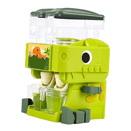 Kids Wasserspender Spielzeug, Sichere Dinosaurierform Süßes Trinkbrunnen Spielzeug für, Kleines Design, Leichtes Tragen, Simuliertes Familienrollenspiel Lernen Genießen (Grün) von SUPYINI