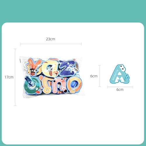 Lebendige Eva Badespielzeug Badezimmer Puzzlespielzeug für mit Süßem Design, DIY Foam Bildungsbadetier für und Mädchen (Alphabet und Zahl) von SUPYINI