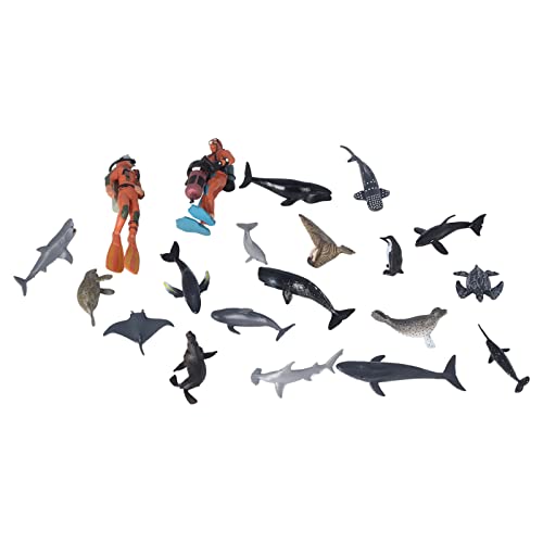 Modell für Meerestierfiguren, Realistisch Verschiedene 20 -Punkte, Seetiermodell, Seekreaturenspielzeug für Mädchen, Kinder, die die Welt Erkunden Modell für Meerestierfiguren, Realistisch Verschiedene 20 -Punkte, Seetiermodell, Seekreaturenspielzeug für Mädchen, Kinder, die die Welt Erkunden von SUPYINI