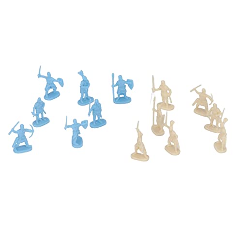 SUPYINI 200 Gelbe und Blaue Soldaten, Realistische und Mittelalterliche Alte Soldaten -Figuren Spielzeug, für über 3 Jahre, Klassenzimmerprojekte, 3D -Gemälde von SUPYINI