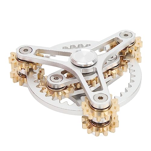 SUPYINI ADHS -Lagerausrüstung Fingerspielzeug, Metall -Zappel für Angstlinderung, Langlebiger Stress -Relief -Spielzeug, Kleiner Größe für Verschiedene Aktivitäten Geeignet (Silber) von SUPYINI