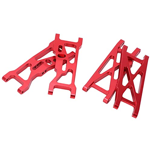 SUPYINI Aluminiumfront- und Hintere Federungsarme, Nr. 1 RC -Aufhängungsarme für LOSI 22S SCT 1/10 LKW mit Hellen Farben, Exquisitem Aussehen, Perfekter Kompatibilität und Langes (Rot) von SUPYINI