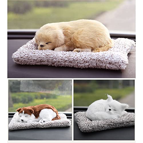 SUPYINI Auto Dashboard -Ornament Niedliche Realistische Tierplüschspielzeug Flauschig Atmungsaktiv mit Bambuskohle für Innenausstattung Purify Purify (Typ2) von SUPYINI