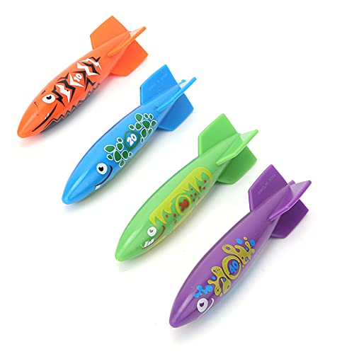SUPYINI Diving Toy PVC Schwimmpool Training für Wasserspiele, Robustes Material, Ideal für Nicht-Schwimmer-Aufsicht, mit Kind (Four-Farb-Mischpaket) von SUPYINI