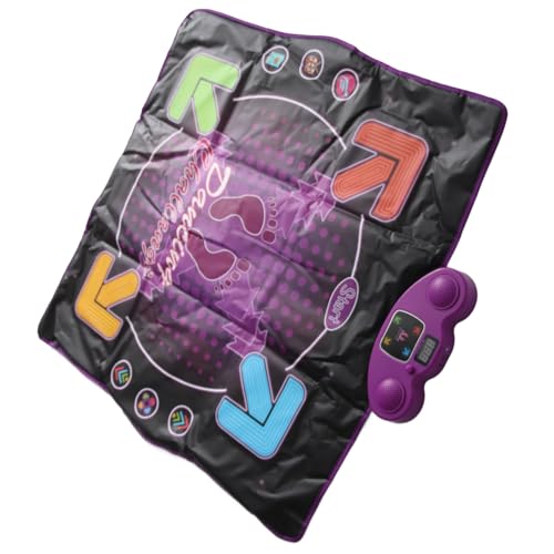 SUPYINI Elektronisches Tanzpad für mit Mikrofon, 4 Spielmodi, Verschiedene Musik, rutschfest, Koordinationsverbesserndes Tanzmattenspielzeug (Beleuchtungstyp) von SUPYINI