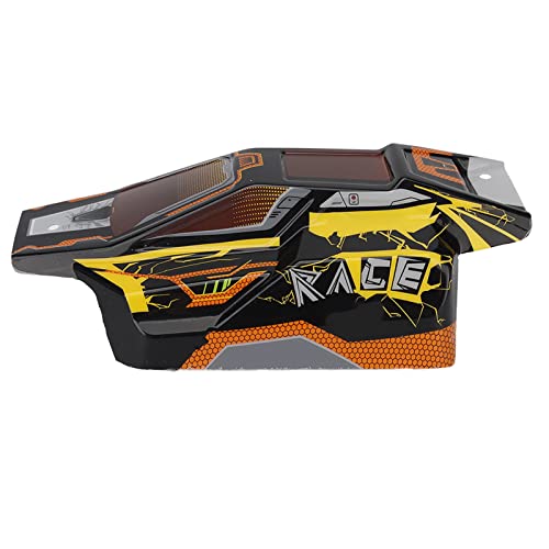 SUPYINI Fernbedienungs-Autokarosserie, PVC, Einfach zu Installierende RC-Car-Spielzeugkarosserie, Schlanker Druck, Enge Passform, Exquisite Verarbeitung für 1/16 RC-Car (Gelb) von SUPYINI
