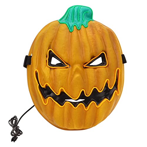 SUPYINI Halloween Kürbismaske, LED Leuchtmaske Gruselmaske mit 3 Lichtmodi elastischem Band für Erwachsene Partys Cosplay von SUPYINI