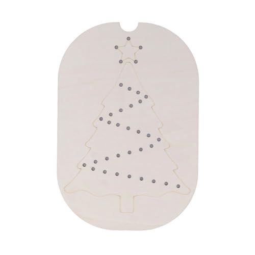 SUPYINI Holz-Peg-Puzzle-Spielbrett, Weihnachtsbaum-Muster, Feinmotorik-Training, Sensorisches Brettspiel, aus Pappelholz, Geeignet für Flisat-Tisch SUPYINI Holz-Peg-Puzzle-Spielbrett, Weihnachtsbaum-Muster, Feinmotorik-Training, Sensorisches Brettspiel, aus Pappelholz, Geeignet für Flisat-Tisch von SUPYINI