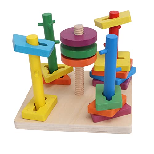 SUPYINI Holzsortierung Stapelspielzeug, Buchenholz, Gegenstandstyp: Holzsortierung Stapelspielzeug, Form Farberkennung, Frühe Pädagogische Kleinkindspielzeug, Mädchen SUPYINI Holzsortierung Stapelspielzeug, Buchenholz, Gegenstandstyp: Holzsortierung Stapelspielzeug, Form Farberkennung, Frühe Pädagogische Kleinkindspielzeug, Mädchen von SUPYINI