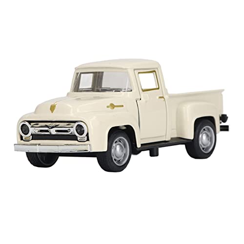 SUPYINI Klassisches Pickup-Truck-Modell, Legierungsdruckguss-Vintage-Pickup-Truck-Dekorationsmodell für, Exquisite Handarbeit, (Beige) von SUPYINI