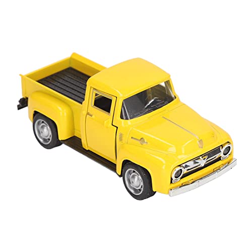 SUPYINI Klassisches Pickup-Truck-Modell, Legierungsdruckguss-Vintage-Pickup-Truck-Dekorationsmodell für, Exquisite Handarbeit, (Gelb) von SUPYINI