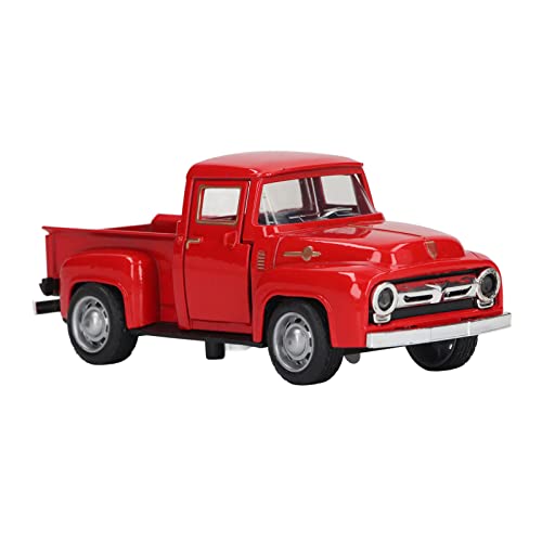 SUPYINI Klassisches Pickup-Truck-Modell, Legierungsdruckguss-Vintage-Pickup-Truck-Dekorationsmodell für, Exquisite Handarbeit, (Rot) von SUPYINI