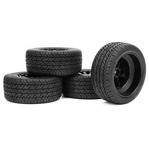 SUPYINI Langlebiger RC-Kurzlauf-LKW-Reifen, 4pcs 110 Mm/45 Mm Gummi-RC-Reifenrad mit Hervorragendem Griff für Traxxas Slash 1/10 SUPYINI Langlebiger RC-Kurzlauf-LKW-Reifen, 4pcs 110 Mm/45 Mm Gummi-RC-Reifenrad mit Hervorragendem Griff für Traxxas Slash 1/10 von SUPYINI