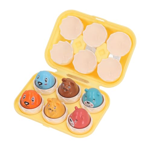 SUPYINI Pädagogische Ei -Kombination Spielzeug, Montessori Kleinkindform Passende Eier mit Farbschall, Fantasievolle Spielidee für, Sicheres, Leichtes Kunststoffmaterial (DF32) von SUPYINI
