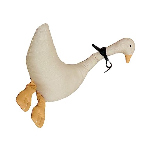 SUPYINI Polyester Niedliche Cartoon Tiergefüllte Spielzeug, Weiches Kid -Stoff -Spielzeugpuppen -Kissen, Heimdekoration für Baby und Kind (Gans) von SUPYINI