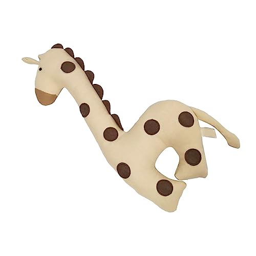 SUPYINI Polyester Niedliche Cartoon Tiergefüllte Spielzeug, Weiches Kid -Stoff -Spielzeugpuppen -Kissen, Heimdekoration für Baby und Kind (Kaffeepunkt Giraffe) von SUPYINI