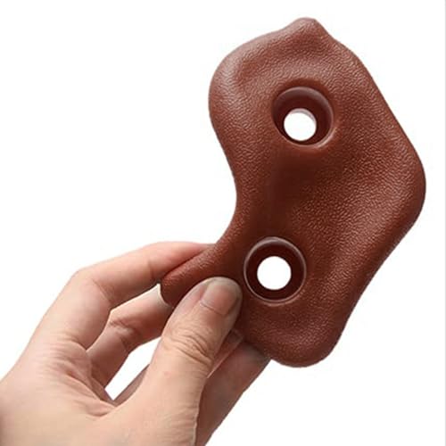 SUPYINI Premium PE -Kletternmauer Hält Set, Ergonomisches Design, Professionelle Schrauben, Ideal für übungen und Spaß, Kletterwandgriffe (Kaffee) von SUPYINI