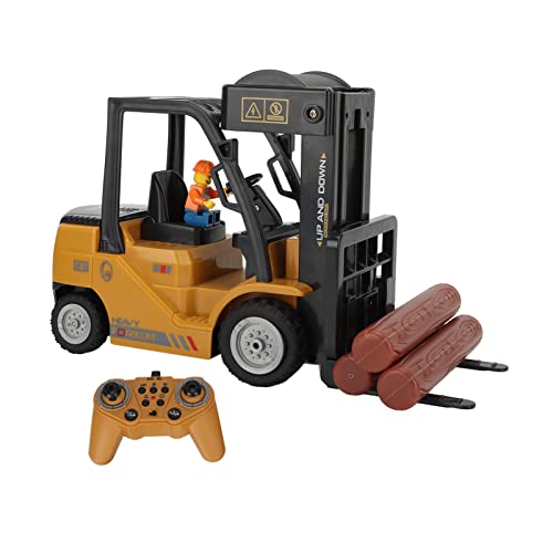 SUPYINI RC -Gabelstaplerspielzeug 2.4 GHz Fernbedienungssprühwagen, RC -Baufahrzeuge, LED -Scheinwerfer, Musik, Wassertankdesign von SUPYINI