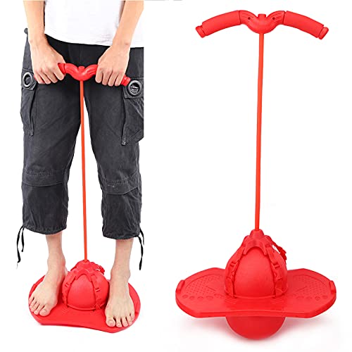 SUPYINI Weiche Schwamm-Handläufe, Nicht rutschfeste Pedal-, das Ballspielzeug Hüpft, Ideales Balancing Play Toy für, 2 Farben Erhältlich (Rot) von SUPYINI