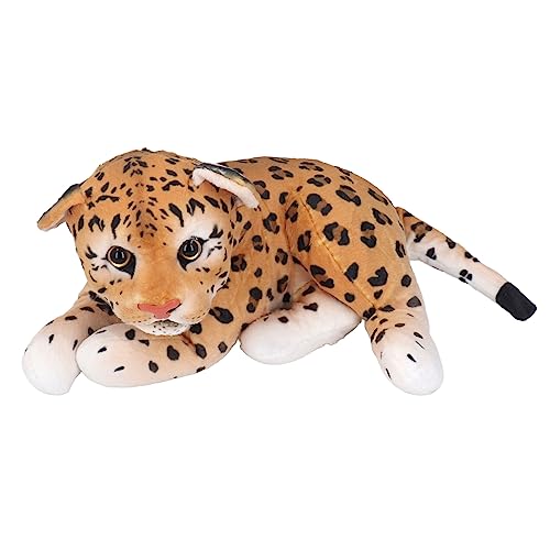 SUPYINI Weiches Plüsch -Tierpuppenspielzeug mit Leuchtenden Farben, Leicht zu Reinigend, Großartige Dekoration für Zuhause, Auto, Büro, Lustiges Stofftier für Kinderspiele, Alle (Leopard) von SUPYINI