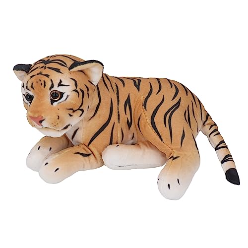 SUPYINI Weiches Plüsch -Tierpuppenspielzeug mit Leuchtenden Farben, Leicht zu Reinigend, Großartige Dekoration für Zuhause, Auto, Büro, Lustiges Stofftier für Kinderspiele, Alle (Tiger) von SUPYINI