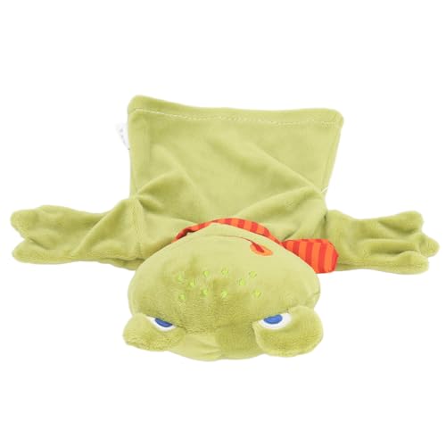 SUPYINI Weihnachts-Handpuppen für, Weiche Plüsch-PP-Baumwoll-Handpuppe, Tier-Handpuppe, Niedliches Cartoon-Kleinkind-Plüschspielzeug für Eltern-Kind-Interaktion (Frosch) von SUPYINI