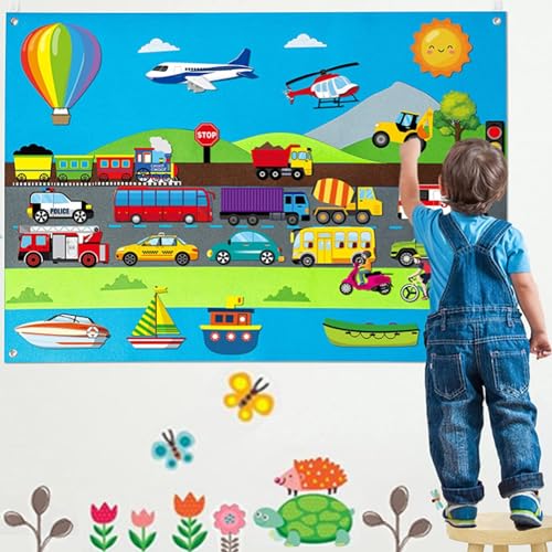 SUQ Filz Story Board Set, Activity Board Für Kinder Filz, Lernspielzeug Kinderspielzeug, Storytelling Set Wiederverwendbares, Hängendes Lernspielzeug, Früherziehung Spielset, Geburtstagsgeschenk SUQ Filz Story Board Set, Activity Board Für Kinder Filz, Lernspielzeug Kinderspielzeug, Storytelling Set Wiederverwendbares, Hängendes Lernspielzeug, Früherziehung Spielset, Geburtstagsgeschenk von SUQ