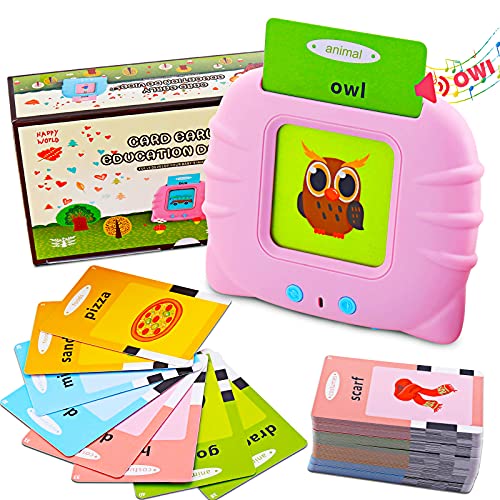 Lernspielzeug für 1, 2, 3, 4, 5, 6 Jahre, 112 Blatt, 224 Wörter, sprechende Baby-Speicherkarten, Lernspielzeug, Vorschul-Lernressource, elektronisches interaktives Spielzeug von SURPN