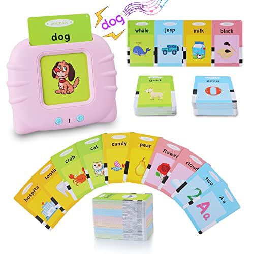 Englisch - Sprechende Flash-Karten Lernspielzeug für Kleinkinder 1-6 Jahre Alt, 192 Blätter 384 Wörter, Hörbar Lernspielzeug, Interaktive Spielzeug für Jungen Mädchen Rosa Englisch - Sprechende Flash-Karten Lernspielzeug für Kleinkinder 1-6 Jahre Alt, 192 Blätter 384 Wörter, Hörbar Lernspielzeug, Interaktive Spielzeug für Jungen Mädchen Rosa von SURPN