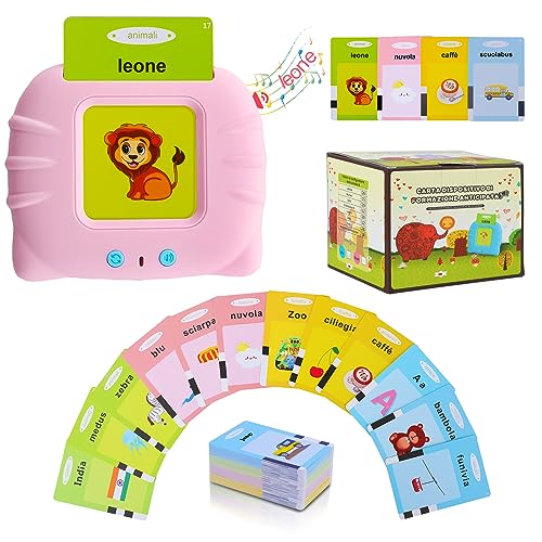 Standard-Italienisch, Schede Flash Parlanti Giocattoli Educativi per Bambini da 1 a 6 Anni, 192 Fogli 384 Parole, Giocattoli Educativi Sonori, Giocattoli Interattivi per Ragazzi e Ragazze - Rosa Standard-Italienisch, Schede Flash Parlanti Giocattoli Educativi per Bambini da 1 a 6 Anni, 192 Fogli 384 Parole, Giocattoli Educativi Sonori, Giocattoli Interattivi per Ragazzi e Ragazze - Rosa von SURPN