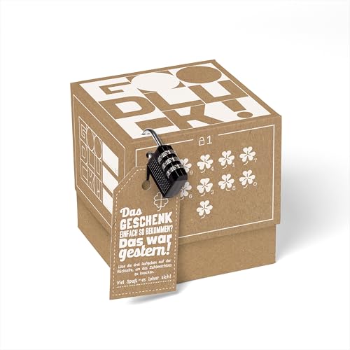 SURPRISA Geschenkbox, Rätselbox Good Luck – perfekte Geschenkverpackung für Glückwünsche und kleine Geschenke SURPRISA Geschenkbox, Rätselbox Good Luck – perfekte Geschenkverpackung für Glückwünsche und kleine Geschenke von SURPRISA