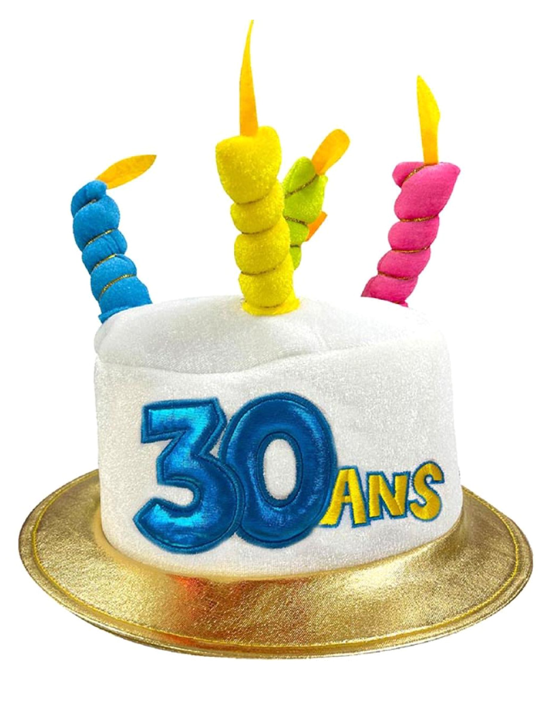 30. Geburtstag Party-Hut weiss-bunt 30. Geburtstag Party-Hut weiss-bunt von SURPRISEZ VOUS