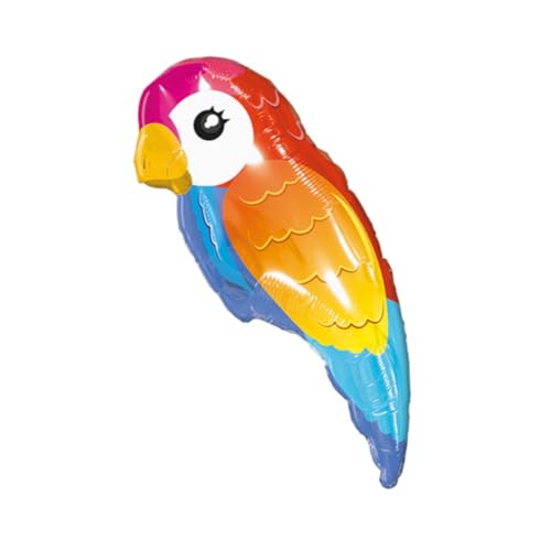 Geburtstagsballon mit Papageiendekor, metallische Akzente, 67 cm von SURPRISEZ VOUS