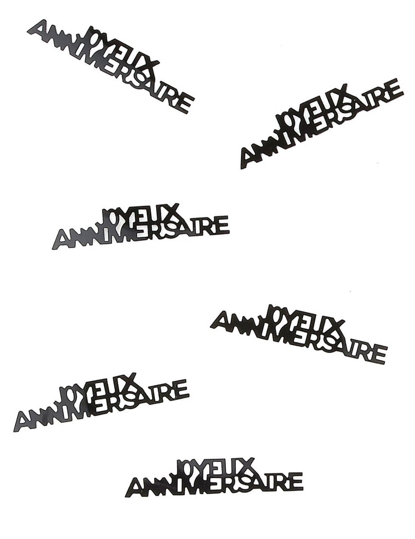 Konfetti Happy Birthday schwarz Konfetti Happy Birthday schwarz von SURPRISEZ VOUS