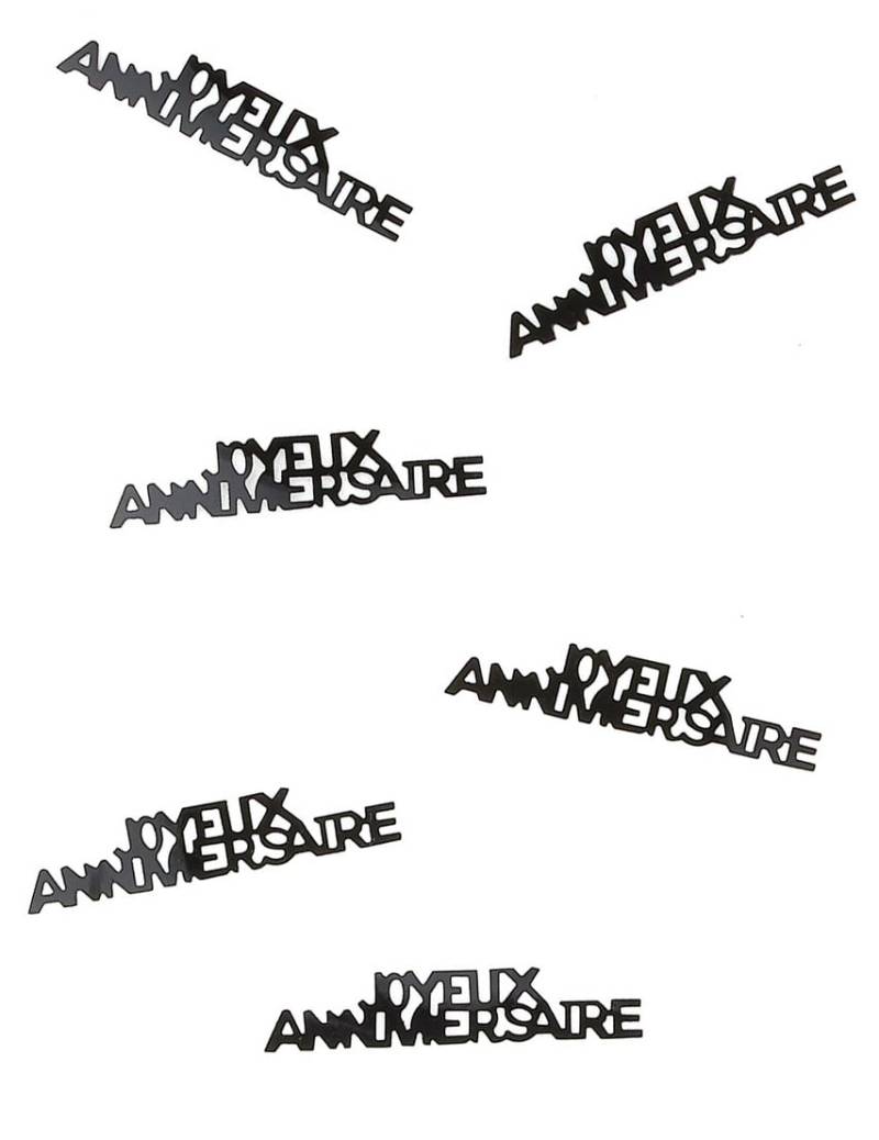 Konfetti Happy Birthday schwarz Konfetti Happy Birthday schwarz von SURPRISEZ VOUS