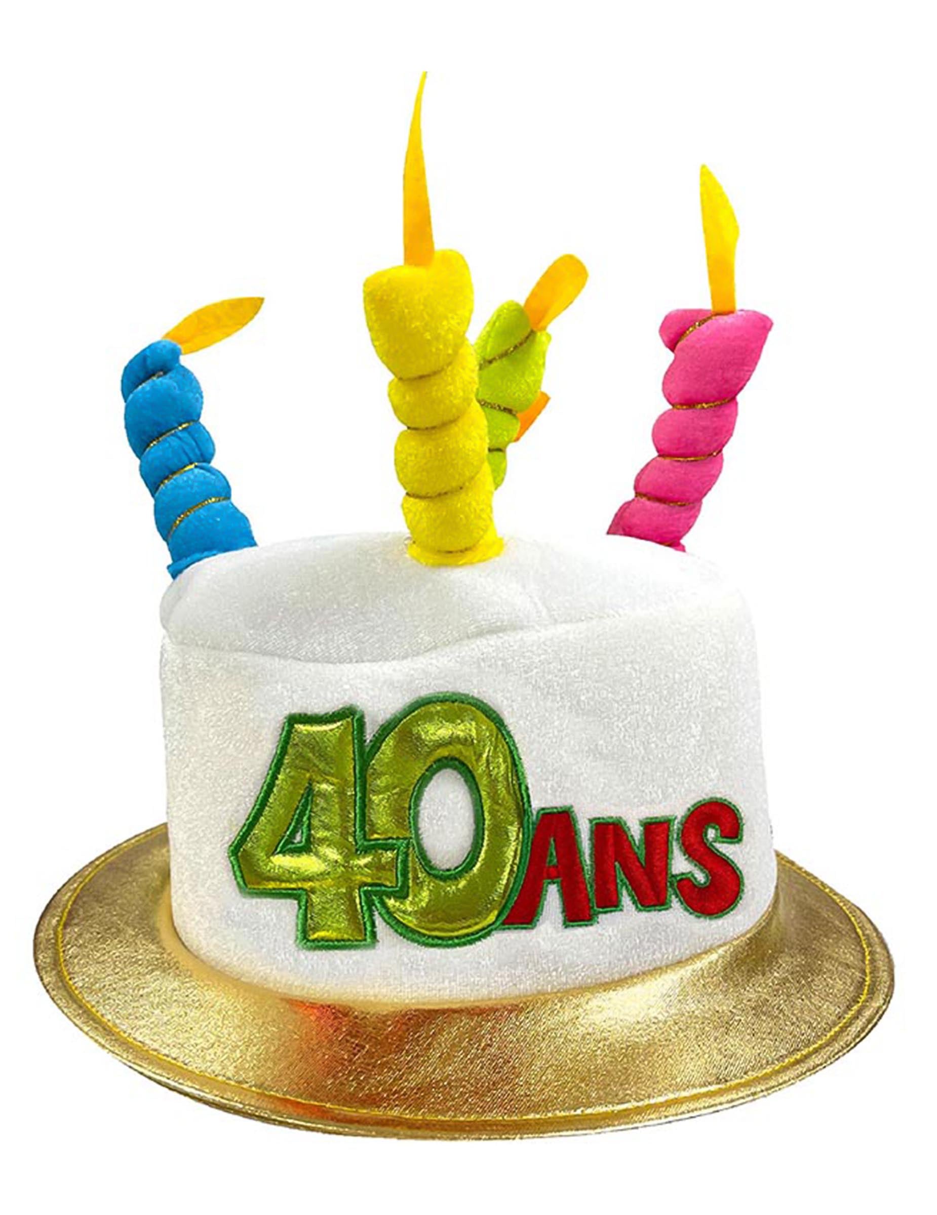 Partyhut 40. Geburtstag Hut für Erwachsene weiß-gold Partyhut 40. Geburtstag Hut für Erwachsene weiß-gold von SURPRISEZ VOUS