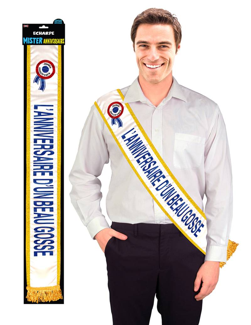 Schärpe Birthday Boy für Erwachsene Blau Schärpe Birthday Boy für Erwachsene Blau von SURPRISEZ VOUS