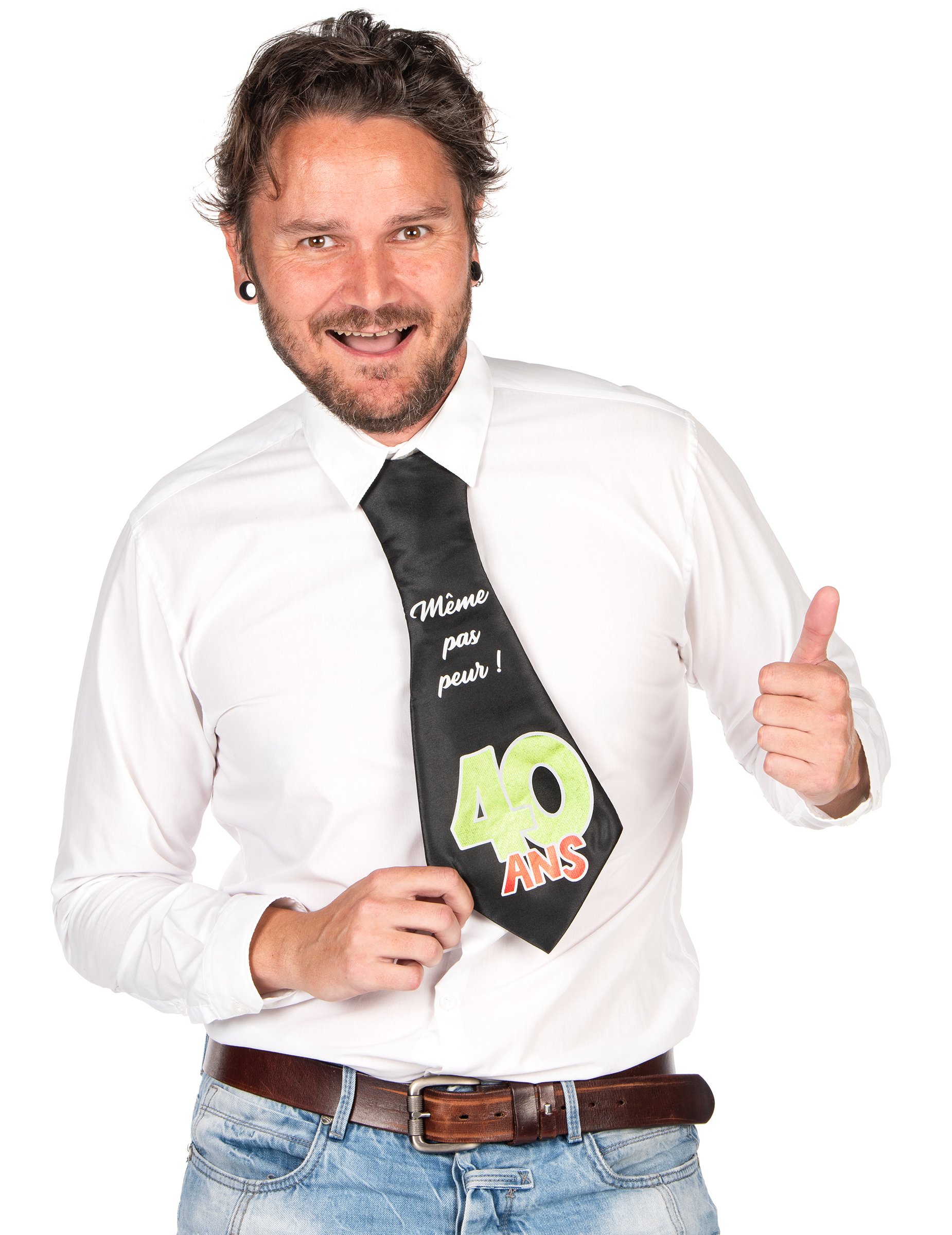 Scherz-Krawatte 40. Geburtstag für Erwachsene schwarz Scherz-Krawatte 40. Geburtstag für Erwachsene schwarz von SURPRISEZ VOUS