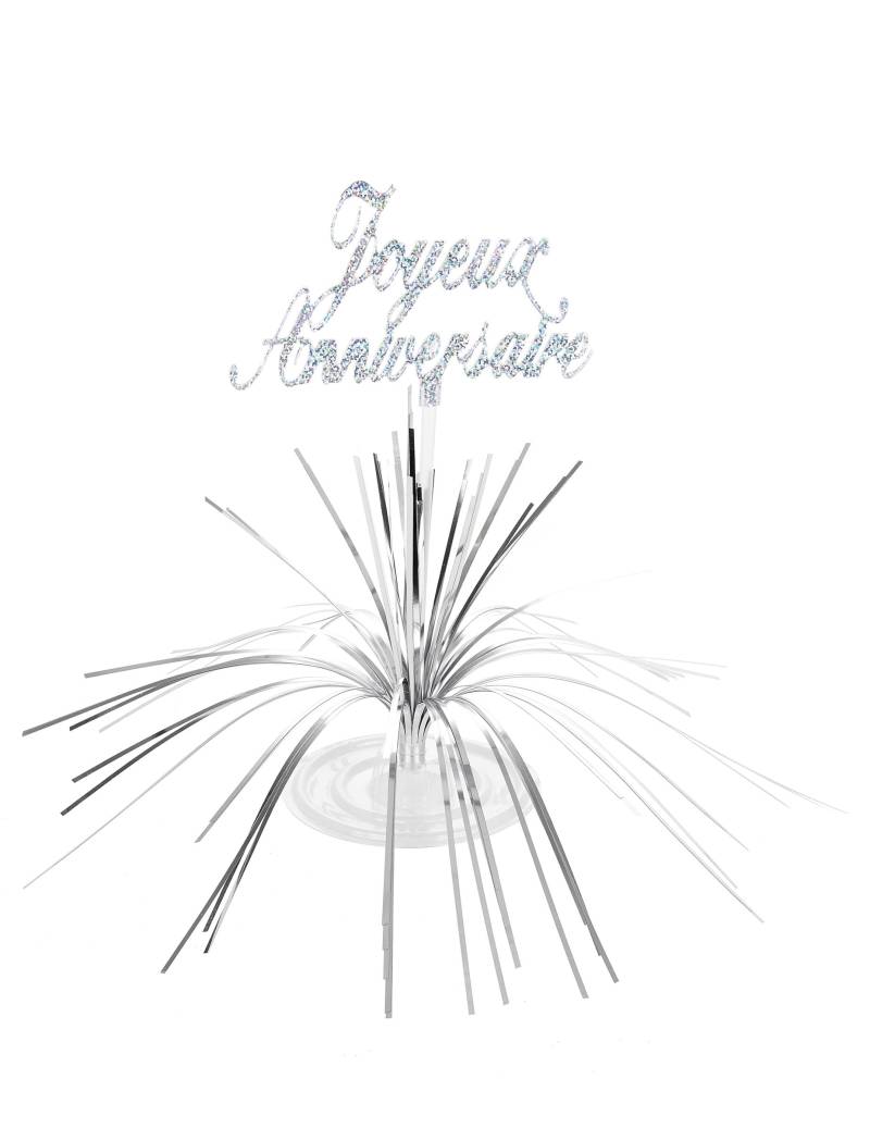 Tischaufsteller Happy Birthday silber Tischaufsteller Happy Birthday silber von SURPRISEZ VOUS