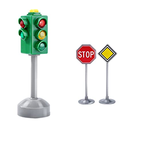 SUVIA Mini VerkehrSGeichen StraßEn Laterne mit Sound LED Kinder Ampel Laterne Modell Kinder Ampel Spielzeug von SUVIA