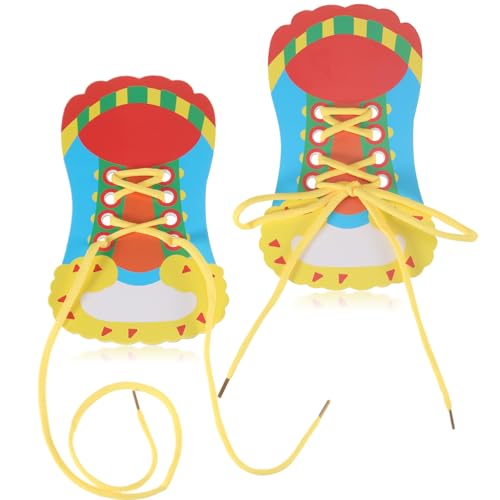 2 Stück Schnürsenkel Binden Üben Karton, Schleife Binden Lernen Kinder, Schuhe Binden Lernen Kinder, Schleifen Binden Lernen, Schnürsenkel Binden Lernen Kinder Schleife, Schnürsenkel-spielzeug 2 Stück Schnürsenkel Binden Üben Karton, Schleife Binden Lernen Kinder, Schuhe Binden Lernen Kinder, Schleifen Binden Lernen, Schnürsenkel Binden Lernen Kinder Schleife, Schnürsenkel-spielzeug von SUWIWKKOA