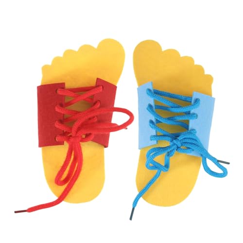 2 Stück Schuhe Binden Lernen Kinder, Spielzeug Zum Einfädeln Und Aufwickeln Aus Vliesstoff, Spielzeug Zum Schnüren Von Hausschuhen, Schleife Binden Lernen Kinder, Schnürsenkel Binden Lernen Kinder 2 Stück Schuhe Binden Lernen Kinder, Spielzeug Zum Einfädeln Und Aufwickeln Aus Vliesstoff, Spielzeug Zum Schnüren Von Hausschuhen, Schleife Binden Lernen Kinder, Schnürsenkel Binden Lernen Kinder von SUWIWKKOA