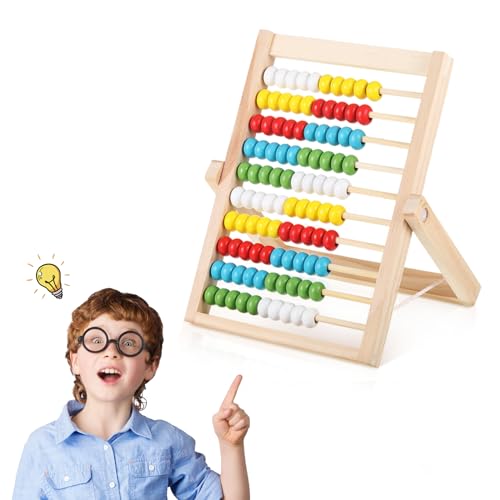 Rechenschieber Rechenrahmen Kinder Grundschule Abakus Lernspiele, Zählen und Rechnen Hölzerne Abakus für Kinder mit 100 Perlen, Kinder Grundschule Aufklärung Spielzeug ab 3 Jahre Abakus Zählrahmen Rechenschieber Rechenrahmen Kinder Grundschule Abakus Lernspiele, Zählen und Rechnen Hölzerne Abakus für Kinder mit 100 Perlen, Kinder Grundschule Aufklärung Spielzeug ab 3 Jahre Abakus Zählrahmen von SUWIWKKOA