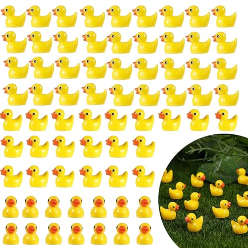 100 Stück Mini Enten Harz Gelb, Miniatur Enten Mini Resin Ducks, Mini Enten für Aquarium Miniaturgarten Figuren Deko DIY Potting Micro Landschaft Dekorationen Lieferungen 100 Stück Mini Enten Harz Gelb, Miniatur Enten Mini Resin Ducks, Mini Enten für Aquarium Miniaturgarten Figuren Deko DIY Potting Micro Landschaft Dekorationen Lieferungen von SUYIPCUS