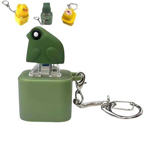 Schlüsselanhänger mit knackendem Frosch, quakende Ente, Zappelspielzeug gegen Angstzustände von SUYOIKHGMN